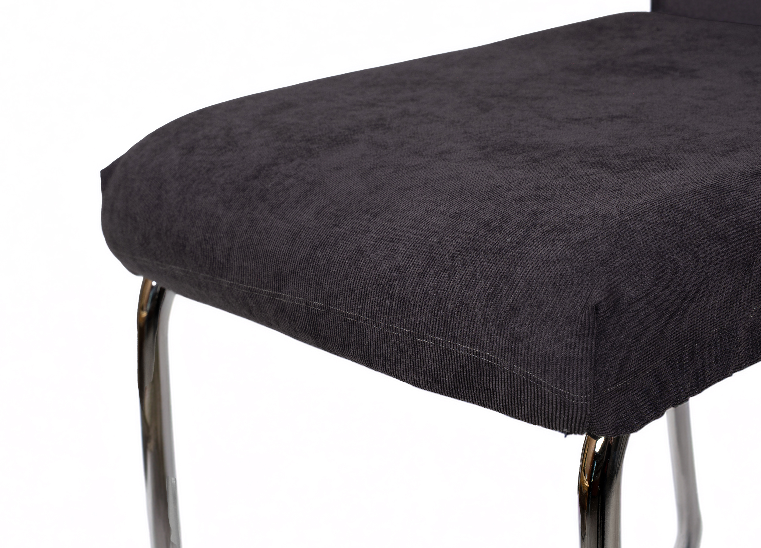 Pokrowiec na krzesło – Nowoczesny Grafit – Sztruks Tapicerski LUX - obrazek 2