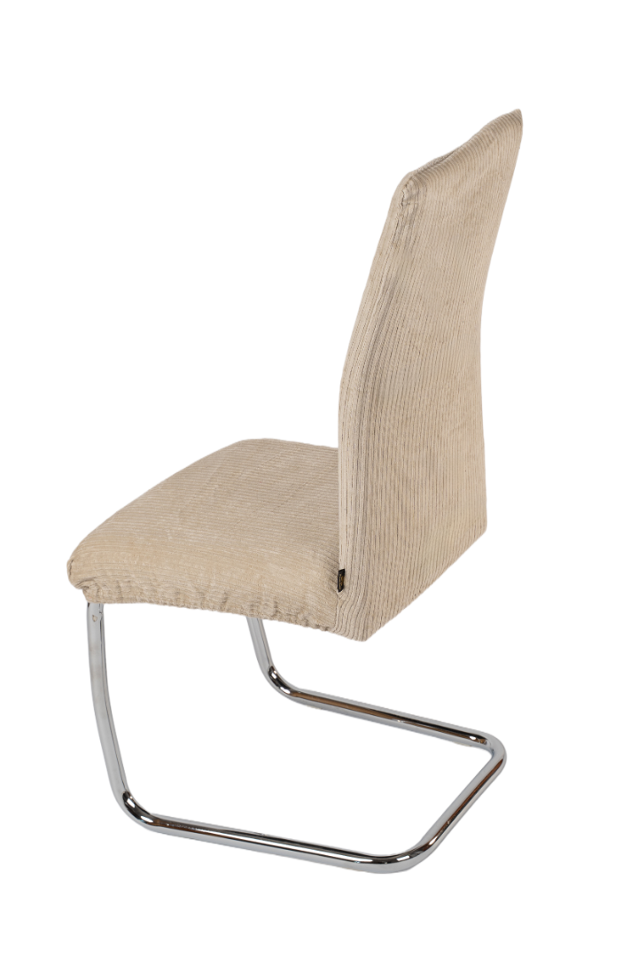 Pokrowiec na krzesło Platynowy Beż – Bawełniany Welur Tapicerski