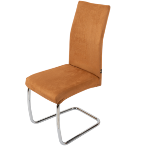 Pokrowiec na krzesło - Zamsz welurowy - Karmelowy