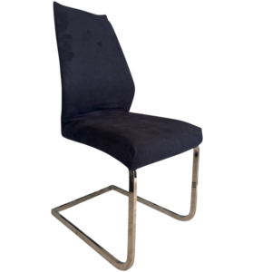 Pokrowiec na krzesło - Zamsz welurowy - Granatowy