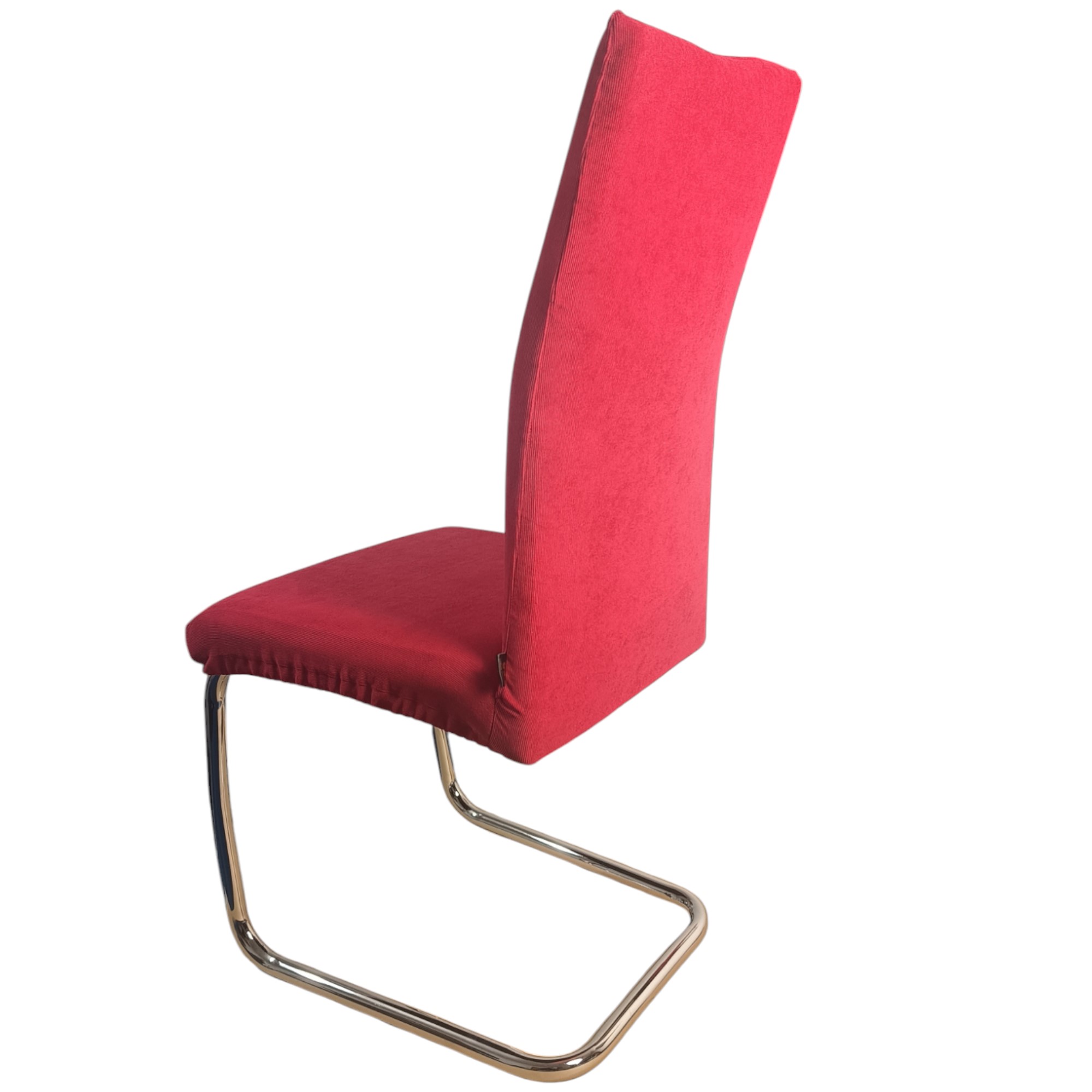 Pokrowiec na krzesło – Sztruks Tapicerski LUX – Rubinowy / Bordo - obrazek 2