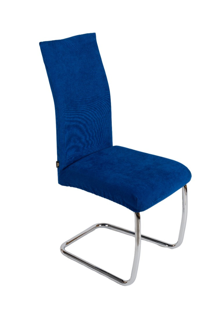 Pokrowiec na krzesło – Sztruks Tapicerski LUX Chabrowy / Royal Blue