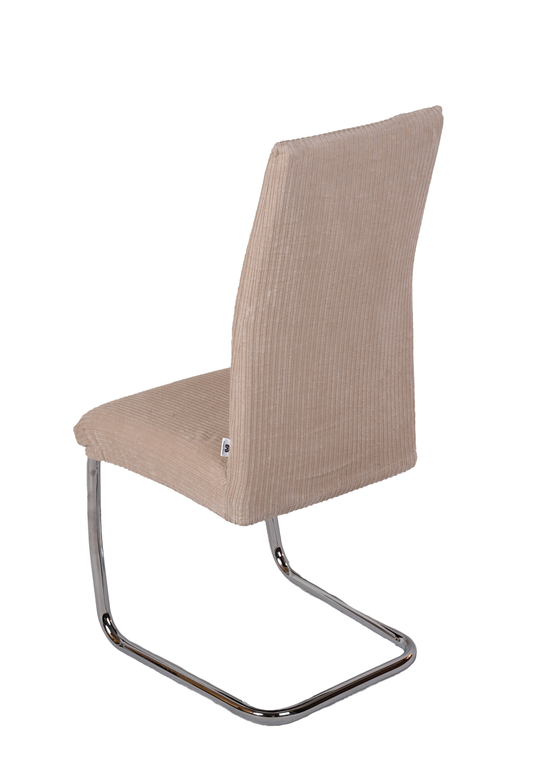 Pokrowiec na krzesło Platynowy Beż – Bawełniany Welur Tapicerski - obrazek 4