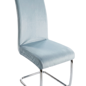 Pokrowiec na krzesło - Lodowy Błękit / Ice Blue – Velvet Super Soft LUX
