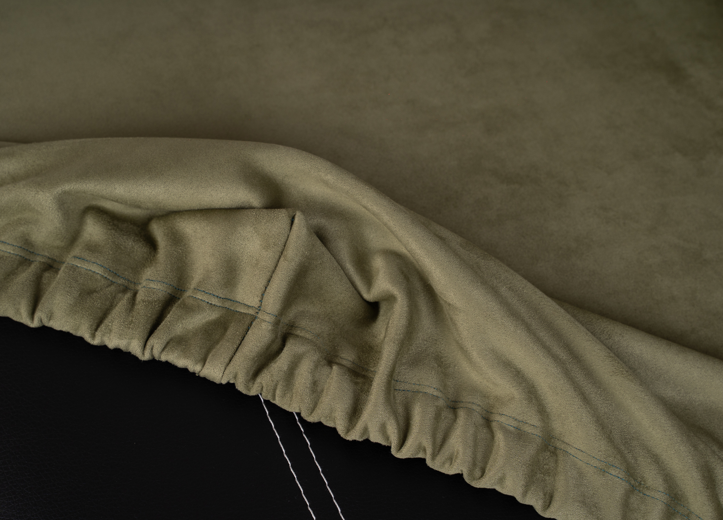 Pokrowiec na krzesło - Zamsz welurowy - Szałwiowy (Eukaliptus) - obrazek 4