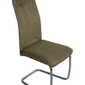 Pokrowiec na krzesło - Zamsz welurowy - Szałwiowy (Eukaliptus)