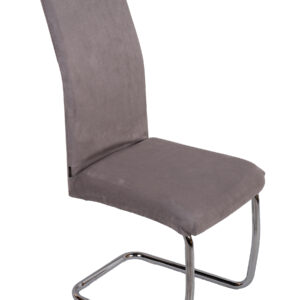 Pokrowiec na krzesło - Zamsz welurowy - Grafitowy